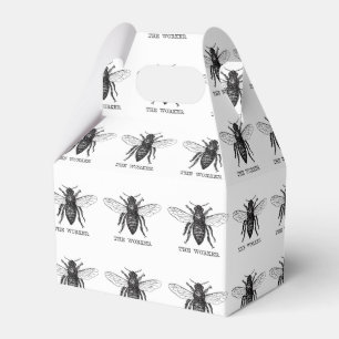 Bee Worker Honey Black Bumblebee Favor Box