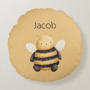 Bee Yourself Round Pillow