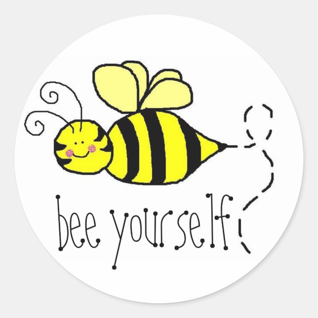 Bee Yourself stickers (Front)