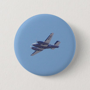 Beech B90 King Air 2 Inch Round Button