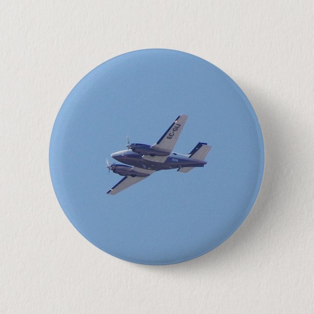 Beech B90 King Air 2 Inch Round Button (Front)