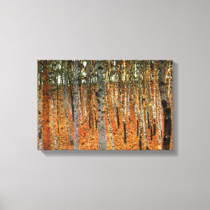 Beech Forest by Gustav Klimt Fine Art Double Panel Canvas Print