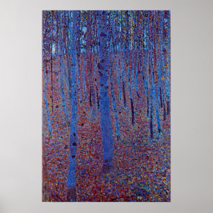 Beech Forest by Gustav Klimt Poster