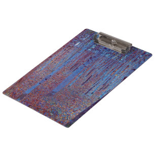 Beech Forest by Gustav Klimt, Vintage Art Nouveau Clipboard