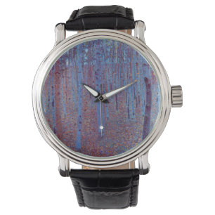 Beech Forest by Gustav Klimt, Vintage Art Nouveau Watch