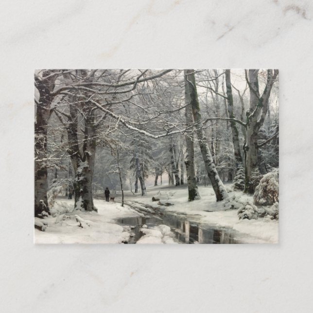 Beech Forest, Winter by Anders Andersen-Lundby Enclosure Card (Front)