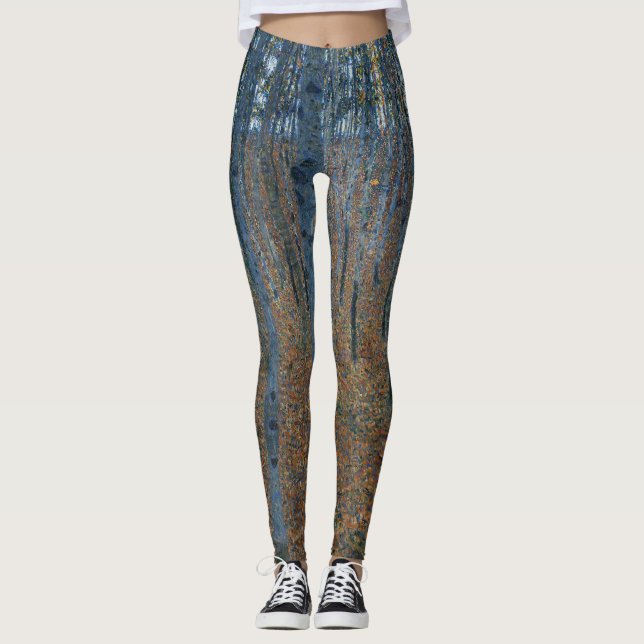 Beech Grove I by Gustav Klimt Leggings (Front)