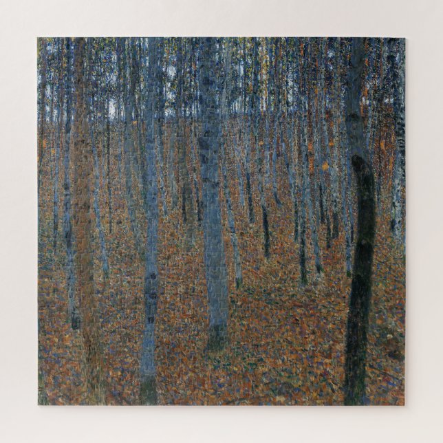 Beech Grove I by Gustav Klimt Painting Jigsaw Puzzle (Vertical)