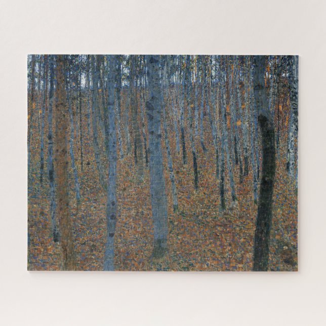 Beech Grove I by Gustav Klimt Painting Jigsaw Puzzle (Horizontal)