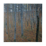 Beech Grove I by Gustav Klimt Tile<br><div class="desc">Gustav Klimt - Beech Grove I.</div>