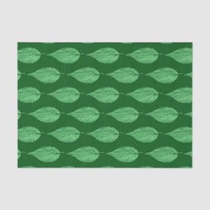 Beech Leaf Chalk Print, Deep Emerald Green Tissue Paper