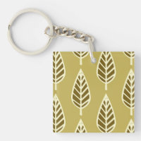 Beech leaf pattern - Camel tan and brown