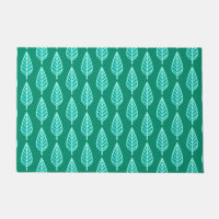 Beech Leaf Pattern, Turquoise and Aqua