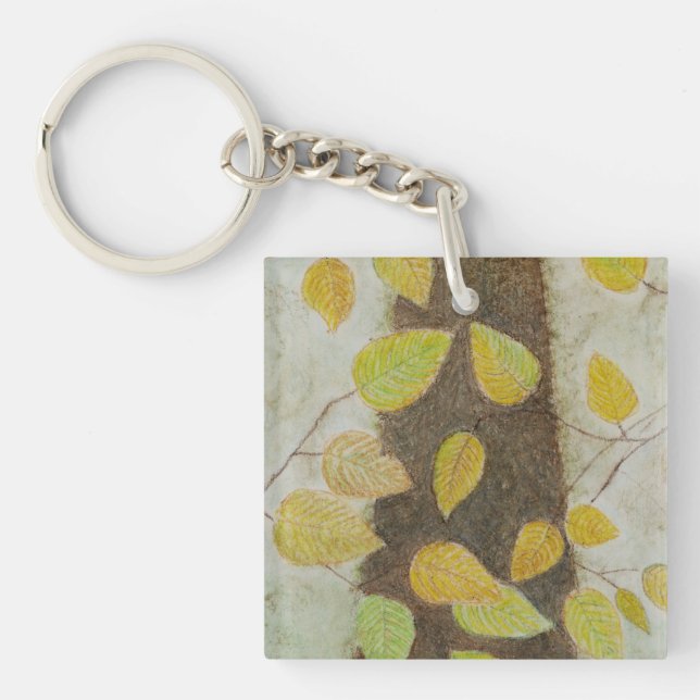 Beech Leaves Keychain (Front)