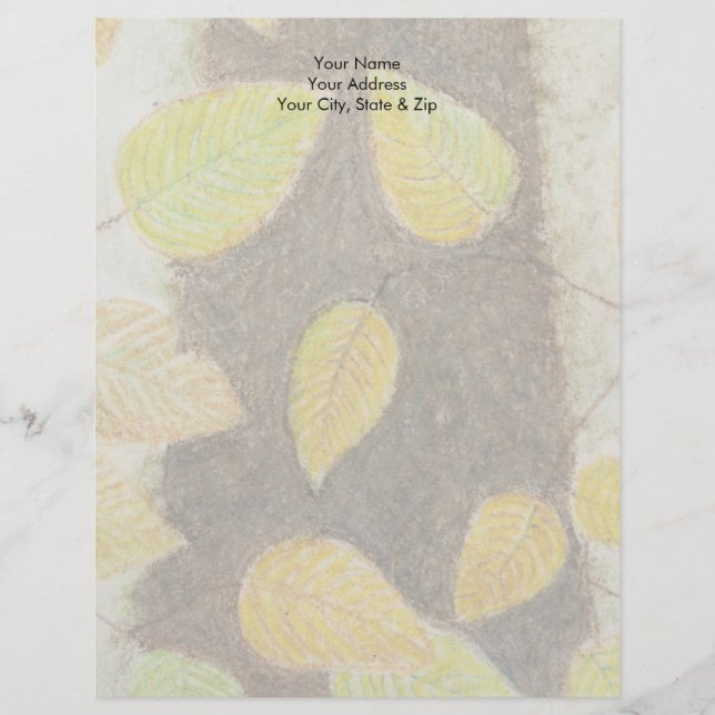 Beech Leaves Letterhead (Front)