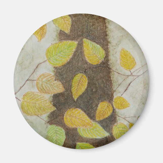 Beech Leaves Magnet (Front)