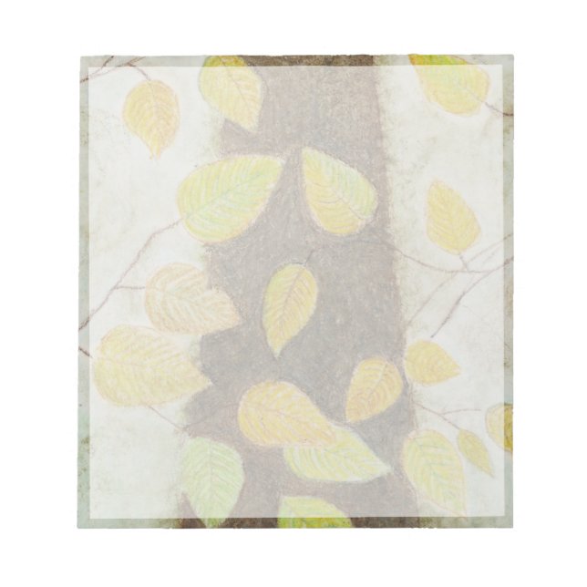 Beech Leaves Notepad (Front)