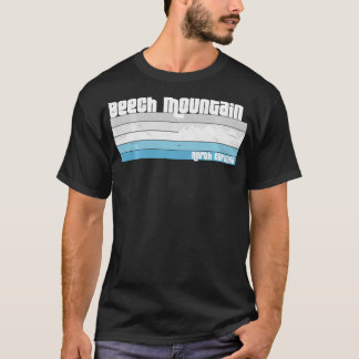 Beech Mountain North olina NC Retro Skiing Hiking  T-Shirt