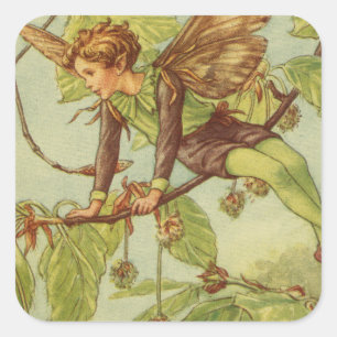 Beech Tree Fairy by Vision Studio Square Sticker