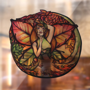 Beech Tree Fairy Nature Lovers Window Cling