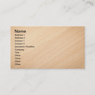 Beech Wood Texture For Background 2 Business Card