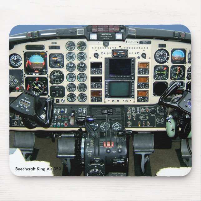 Beechcraft King Air 350 Instrument panel Mouse Pad (Front)