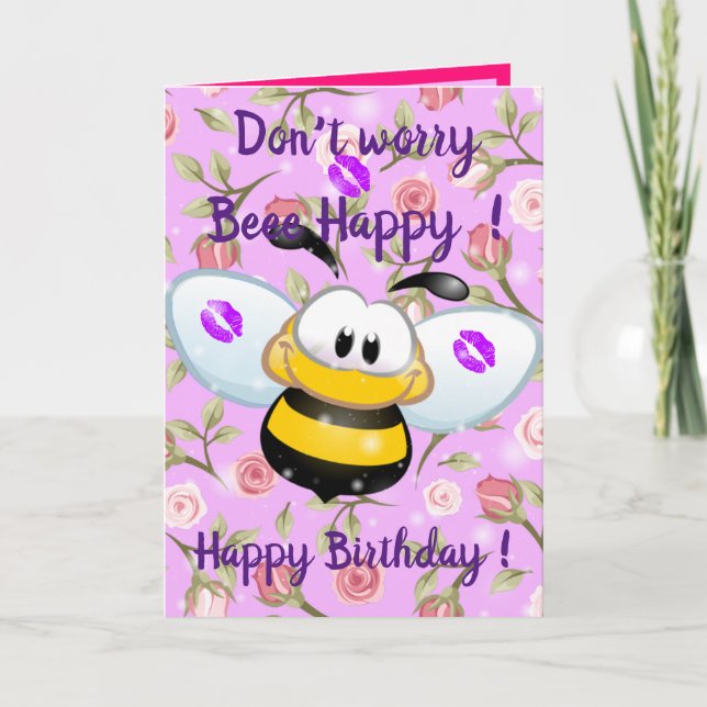 Beee Happy Card (Front)