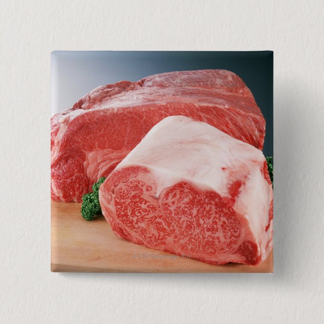 Beef 3 2 inch square button (Front)