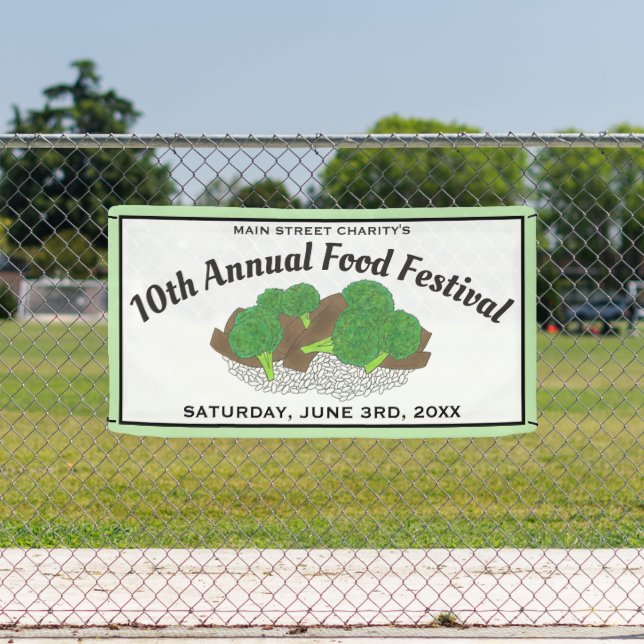 Beef and Broccoli Chinese Restaurant Food Festival Banner (Insitu)