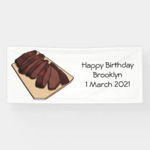 Beef brisket cartoon illustration banner