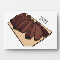 Beef brisket cartoon illustration