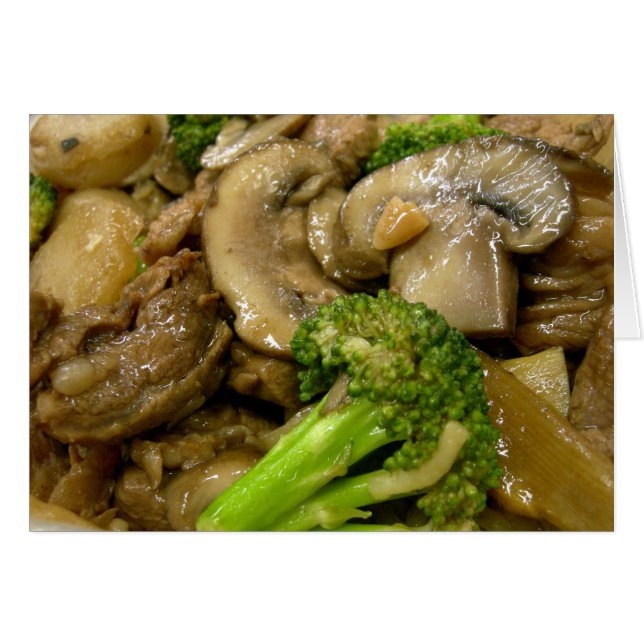 Beef, broccoli & mushroom stir fry (Front Horizontal)