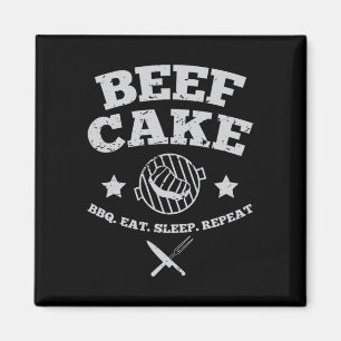 Beef Cake Bbq Magnet