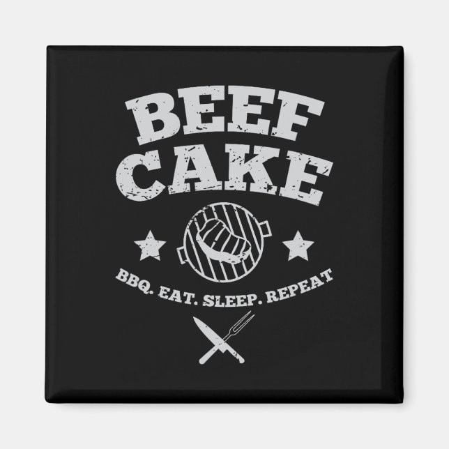 Beef Cake Bbq  Magnet (Front)