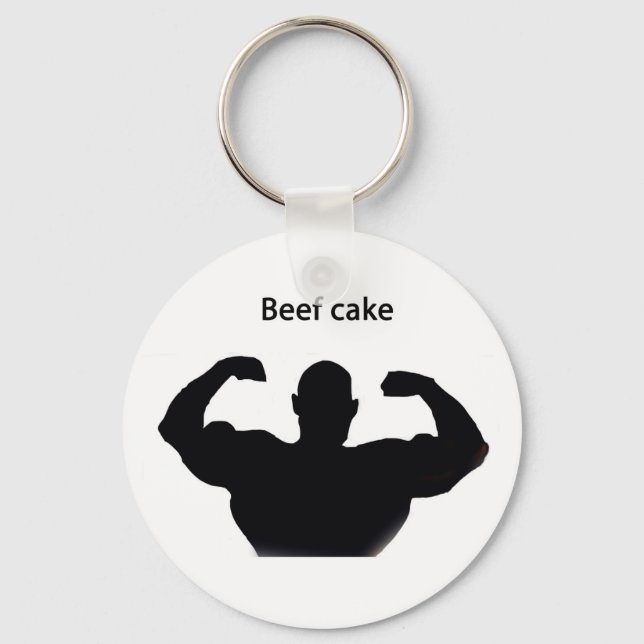 Beef cake keychain (Front)