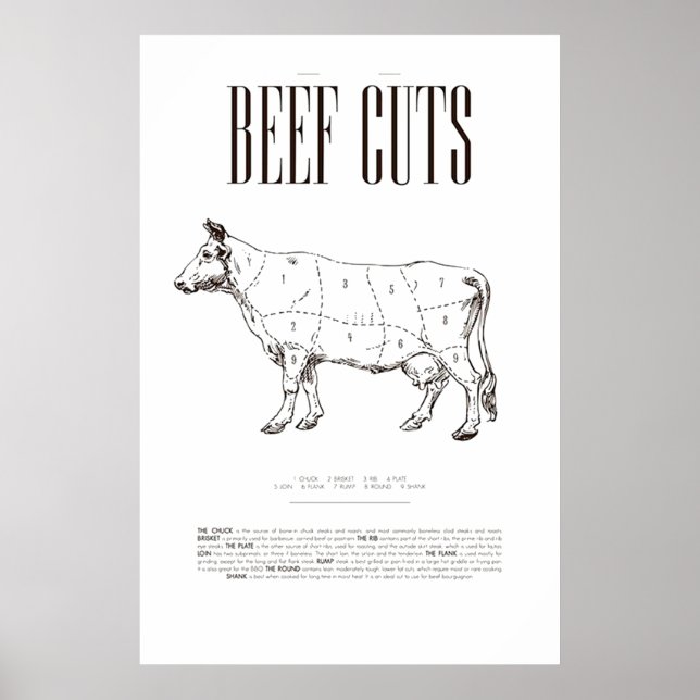 BEEF CHART, POSTER (Front)