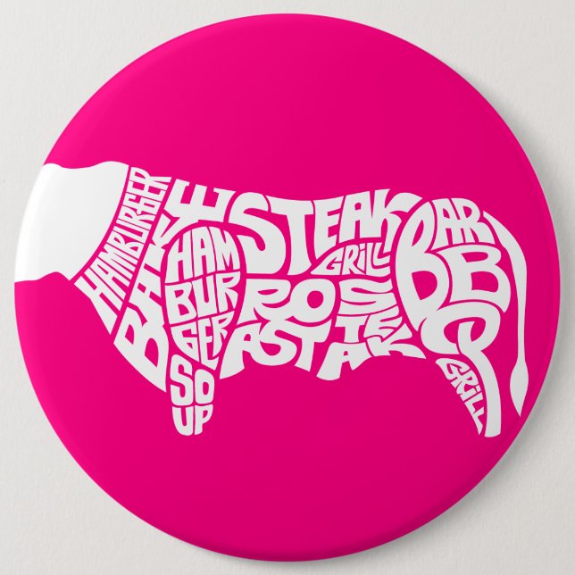 Beef Eater's Chart 6 Inch Round Button (Front)