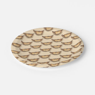 Beef Empanadas Spanish Latin American Food Pastry Paper Plate