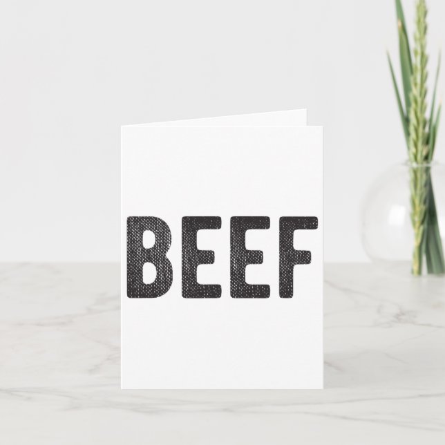 Beef Gift For Men Bbq Meat Lovers  Card (Front)