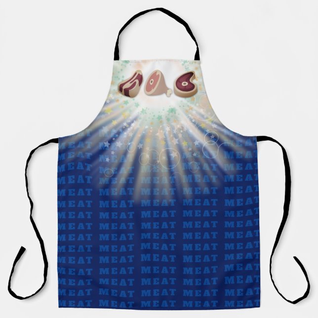 beef ham pork steak meat lovers cooking grilling apron (Front)