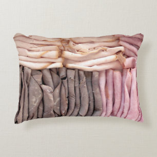 Beef Ham Turkey Platter Accent Pillow