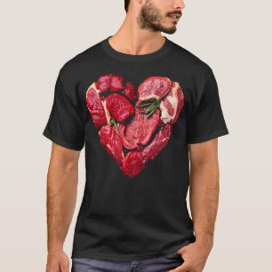 Beef Heart Meat Lovers Raw BBQ T-Shirt