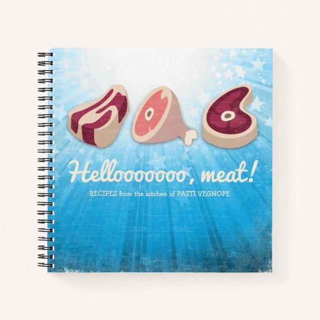 Beef pork meat personal cookbook recipe notebook (Front)