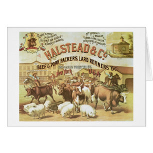 Beef & Pork Packers, c.1880 (colour litho)