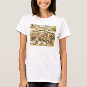Beef & Pork Packers, c.1880 (colour litho) T-Shirt