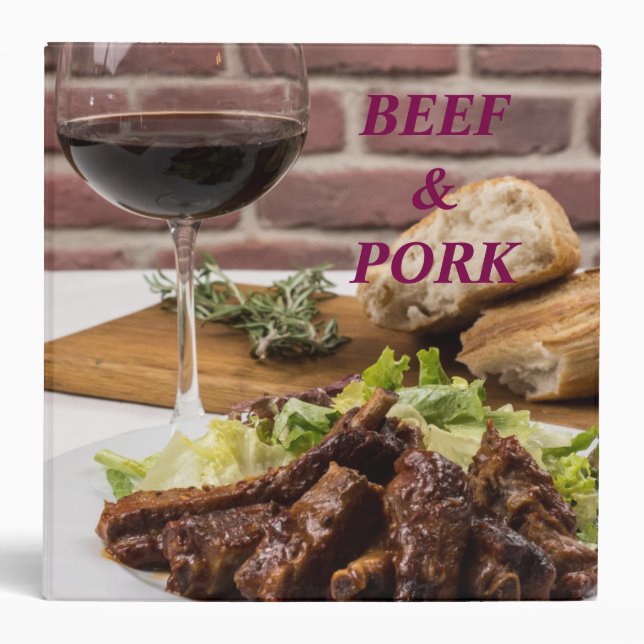 BEEF & PORK RECIPE BINDER (Front)