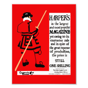 Beefeater, magazine du poster vintage Harper