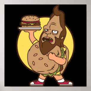 Beefsquatch Big Boy TShirt Poster