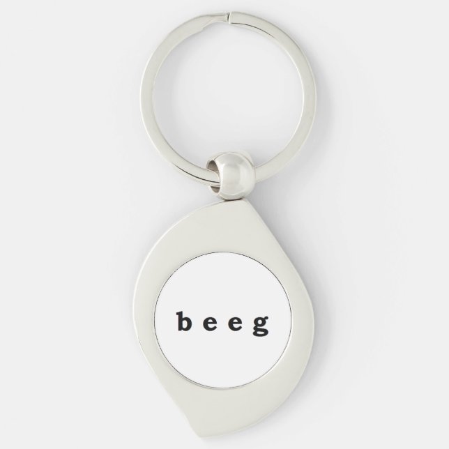 beeg word  keychain (Front)