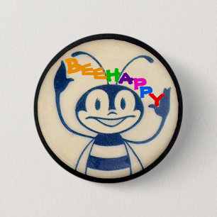 BEEHAPPY 2 INCH ROUND BUTTON